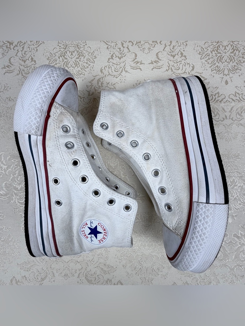 Converse All Star White High-Top Sneakers, 3